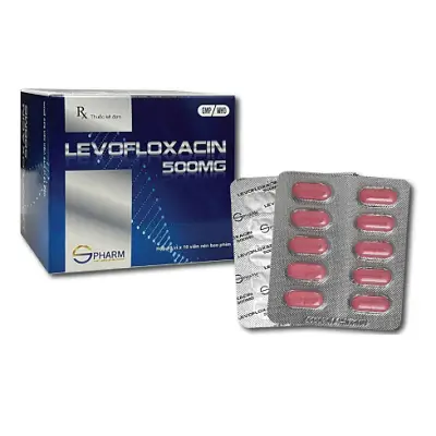 Levofloxacin 500mg Spharm - điều trị nhiễm khuẩn (Hộp 10 vỉ x 10 viên) 